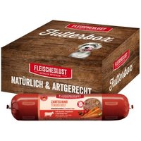Fleischeslust Nassfutter Hund Adult Futterbox Rind, Karotte, Hagebutte & Kürbiskerne 6x800 g Fleischeslust Nassfutter Hund Adult Futterbox Rind, Karotte, Hagebutte & Kürbiskerne 6x800 g von Fleischeslust