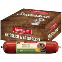 Fleischeslust Nassfutter Hund Adult Futterbox Wild, Rind, Kartoffel & Heidelbeere 6x800 g Fleischeslust Nassfutter Hund Adult Futterbox Wild, Rind, Kartoffel & Heidelbeere 6x800 g von Fleischeslust