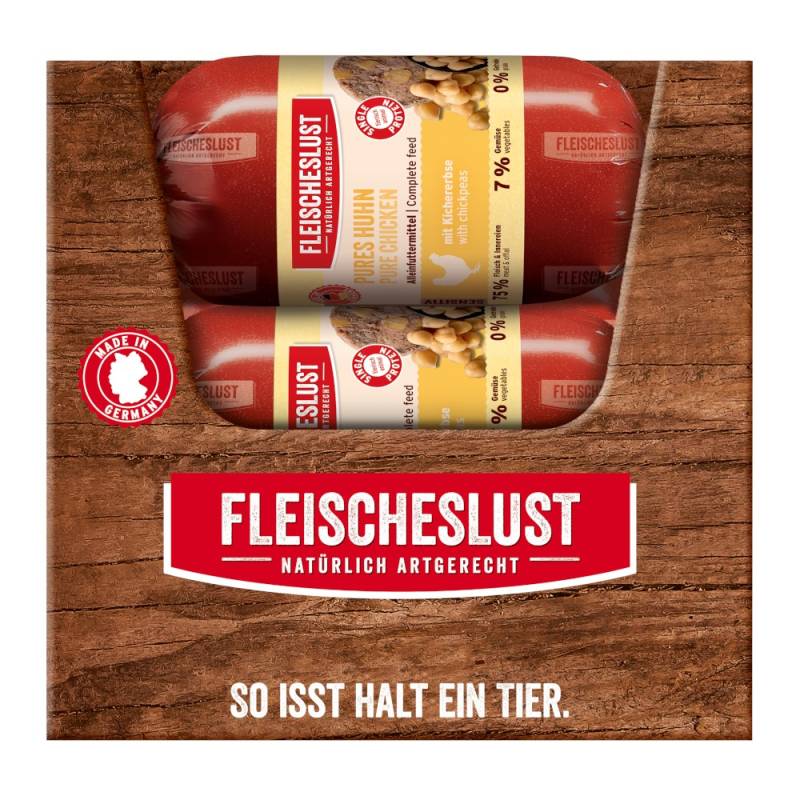 Fleischeslust Sensitiv 15 x 200 g - pures Huhn mit Kichererbse von Fleischeslust