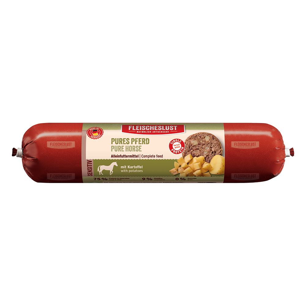 Fleischeslust Sensitiv 6 x 800 g - Pures Pferd mit Kartoffel Fleischeslust Sensitiv 6 x 800 g - Pures Pferd mit Kartoffel von Fleischeslust