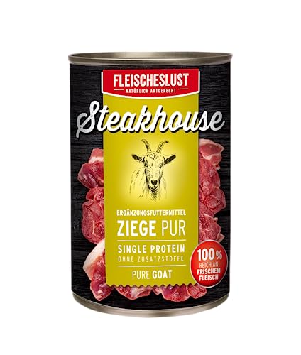 Fleischeslust Steakhouse Ziege Pur, 1er Pack (1 x 410 g) von Fleischeslust
