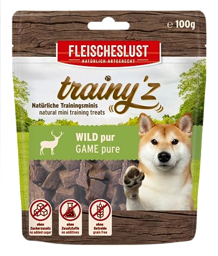 Fleischeslust trainy'z Wild natürliche Trainingsminis (1 x 100 Gramm) von Fleischeslust