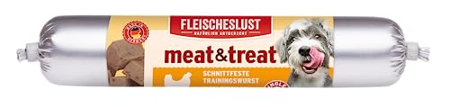 Fleischeslust Meat & Treat Geflügel Wurst (1 x 80 Gramm) von Fleischeslust