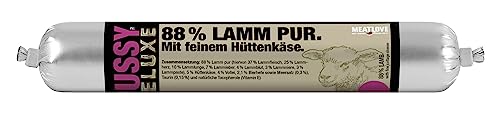 Pussy Deluxe Lamm PUR mit feinem Hüttenkäse - Mousse (1 x 100 Gramm) von Fleischeslust