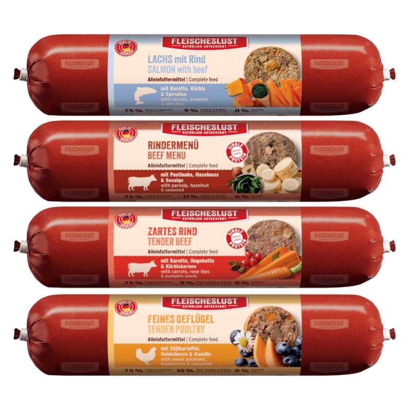 Sparpaket Fleischeslust Classic 16 x 400 g - Mixpaket (4 Sorten) von Fleischeslust