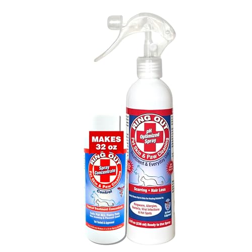 FlexTran Ring Out for Pets Control & Help Ringworm | Clean Pets Skin & Paws | Recovery & Juckreiz Beruhigendes Spray für Hund, Katze, Meerschweinchen, kleine oder große Tiere/Haustier (Leere FlexTran Ring Out for Pets Control & Help Ringworm | Clean Pets Skin & Paws | Recovery & Juckreiz Beruhigendes Spray für Hund, Katze, Meerschweinchen, kleine oder große Tiere/Haustier (Leere von FlexTran