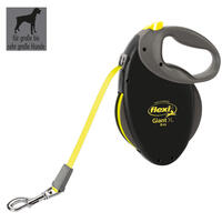 Flexi - flexi® Giant XL, 8 m Gurt-Leine, 50 + kg [schwarz / grau / neon] von Flexi Bogdahn International