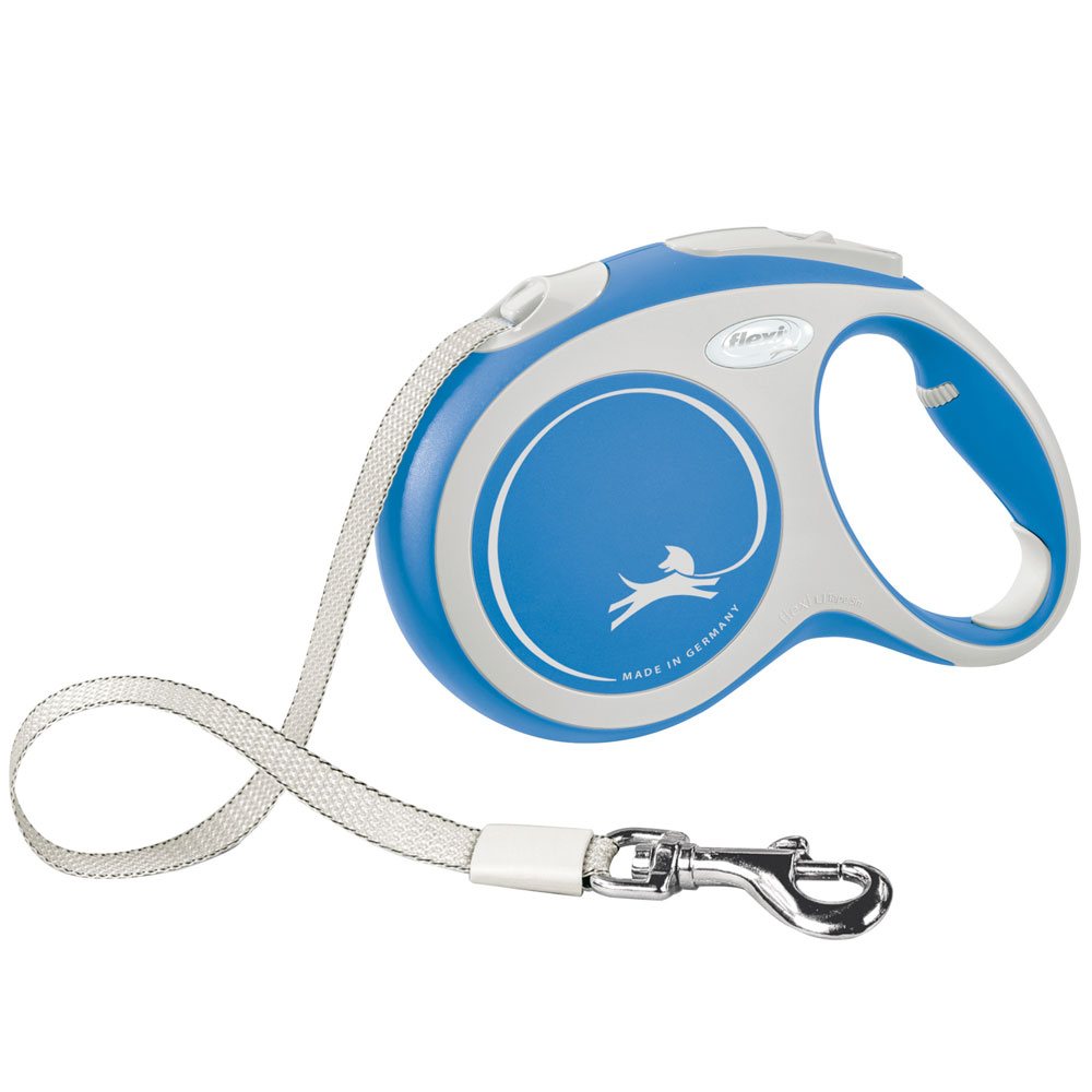 FLEXI Rollleine New COMFORT Gurt - 5m, bis 60kg - blau FLEXI Rollleine New COMFORT Gurt - 5m, bis 60kg - blau von Flexi