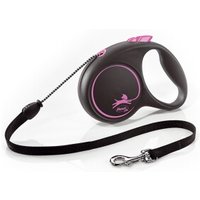 Flexi Black Design Seil pink M, 5 m, 20 kg von Flexi
