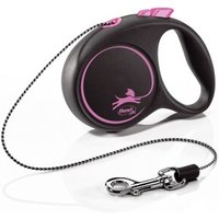 Flexi Black Design Seil pink XS, 3 m, 8 kg von Flexi