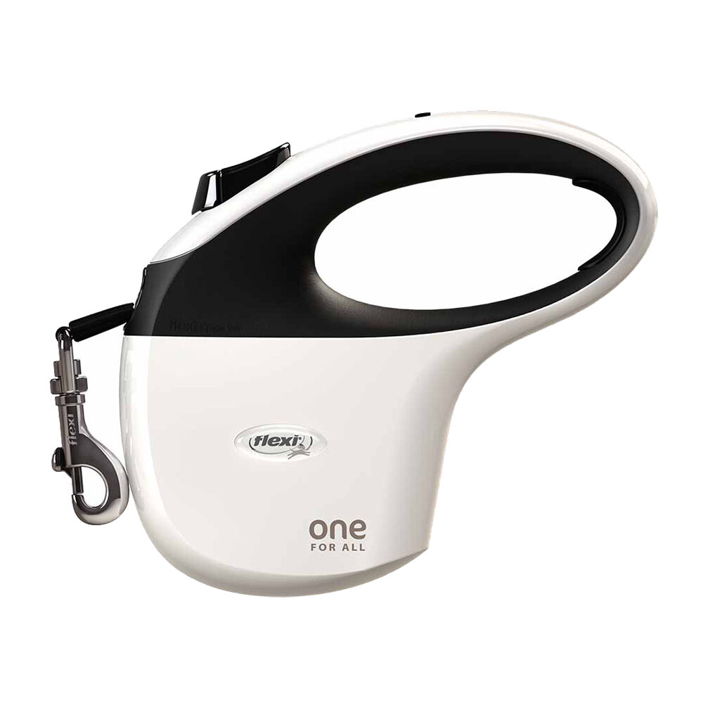 Flexi One Rollleine Tape - weiß/schwarz Flexi One Rollleine Tape - weiß/schwarz von Flexi