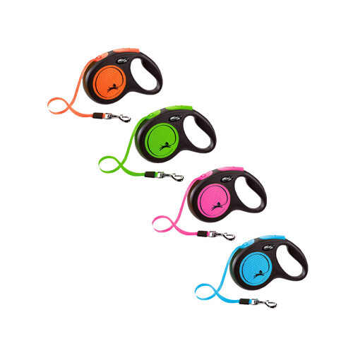 Flexi Rollleine New Neon - Orange - S Flexi Rollleine New Neon - Orange - S von Flexi