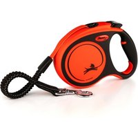 Flexi XTREME Gurt-Rollleine orange/ schwarz L, 5 m von Flexi