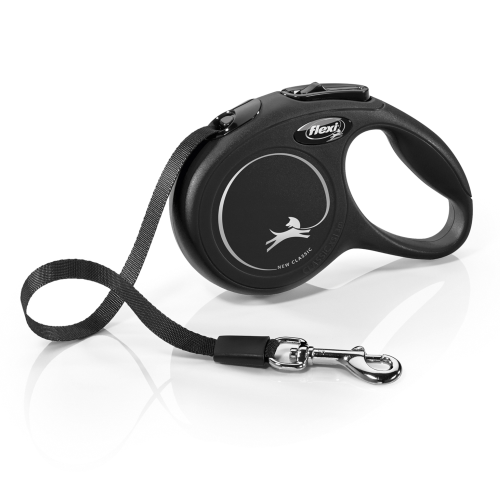 flexi Classic Gurt-Leine schwarz, 3 m - Größe XS: bis 12 kg flexi Classic Gurt-Leine schwarz, 3 m - Größe XS: bis 12 kg von Flexi