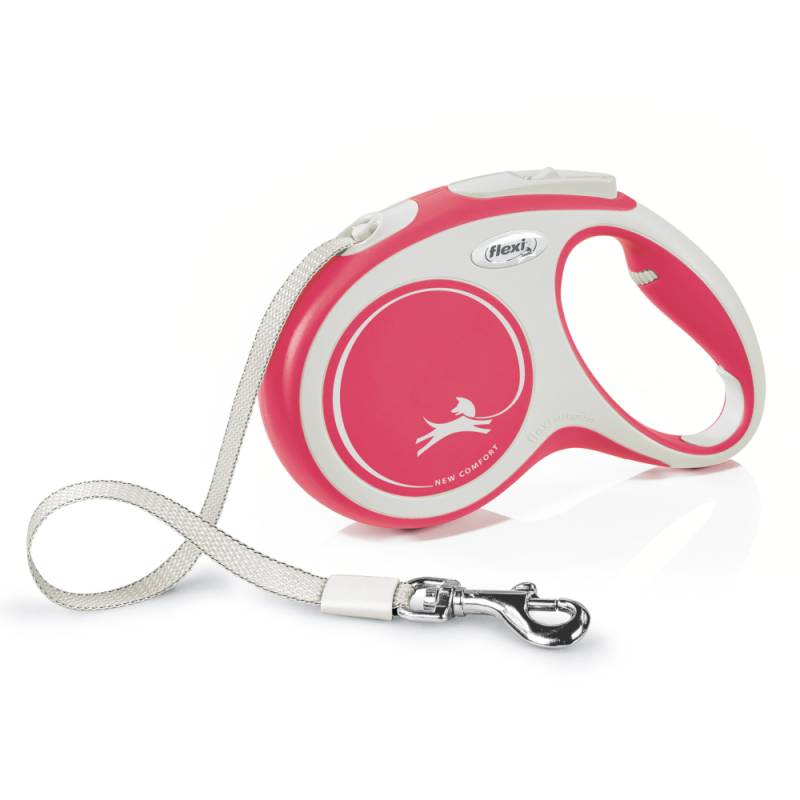 flexi Comfort Gurt-Leine rot, 5 m - Größe M: bis 25 kg von Flexi