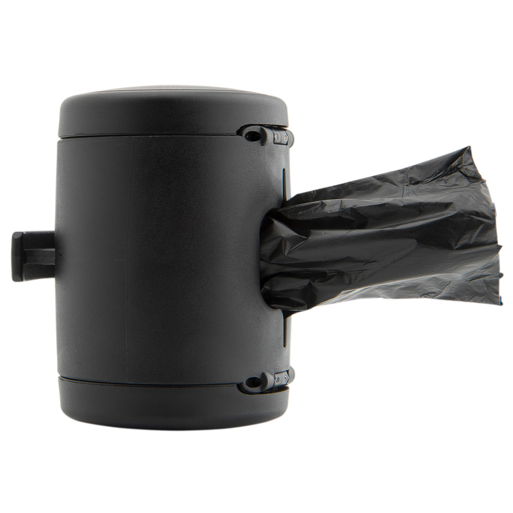 flexi Kotbeutelspender Multi Box schwarz, Länge: ca. 7 cm, Durchmesser:  ca. 5 cm von Flexi