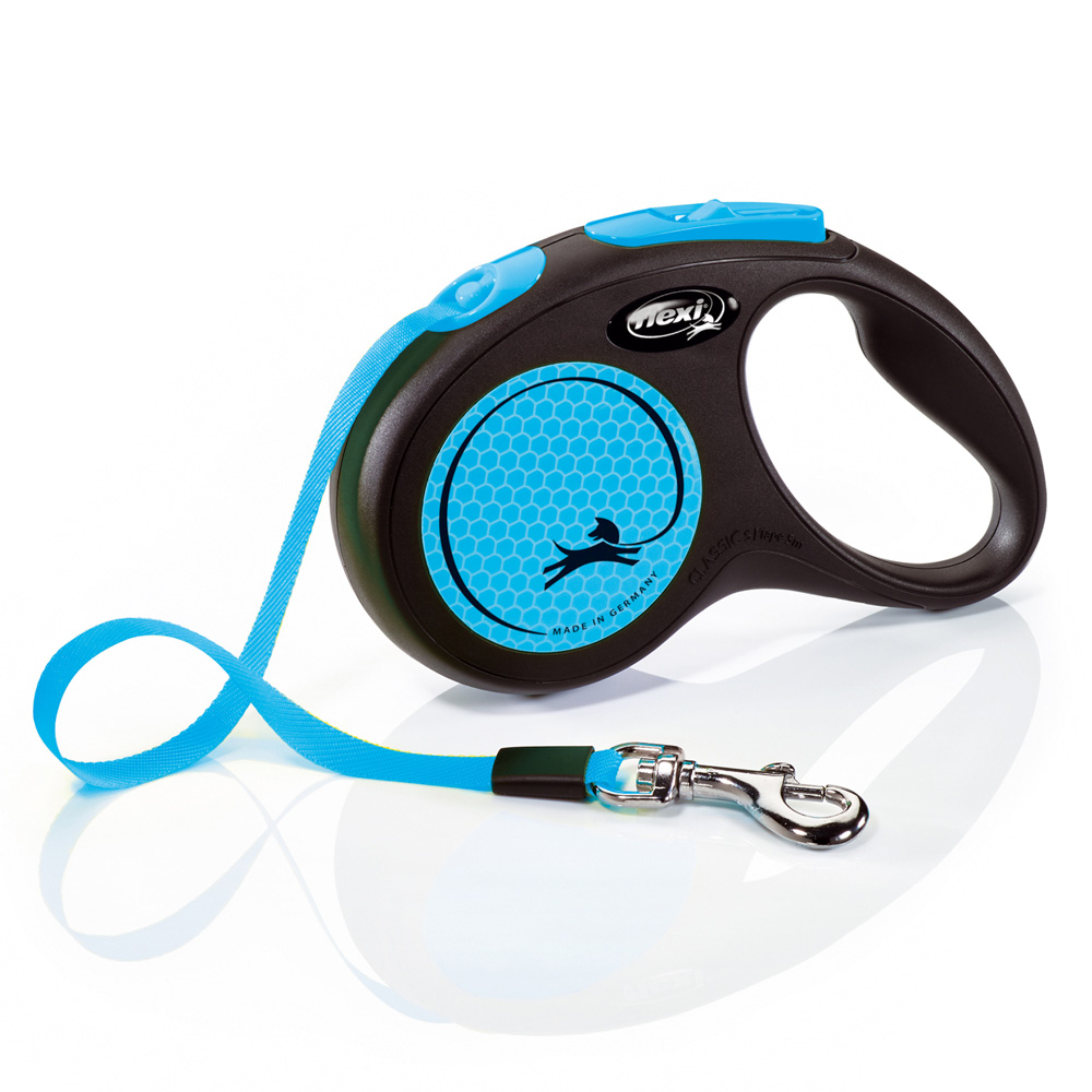 flexi New Neon Gurt-Leine blau, 5 m - Größe S: bis 15 kg flexi New Neon Gurt-Leine blau, 5 m - Größe S: bis 15 kg von Flexi