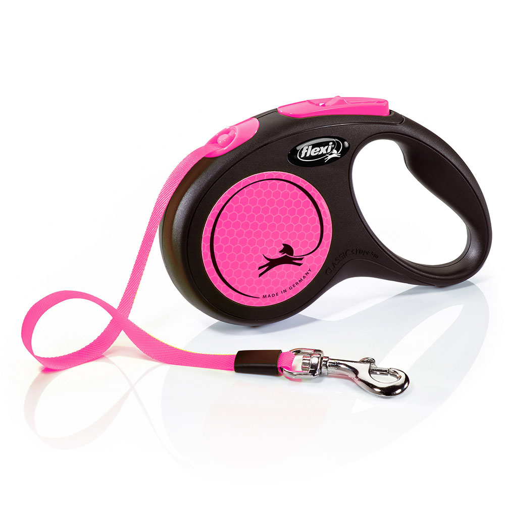 flexi New Neon Gurt-Leine pink, 5 m - Größe S: bis 15 kg flexi New Neon Gurt-Leine pink, 5 m - Größe S: bis 15 kg von Flexi