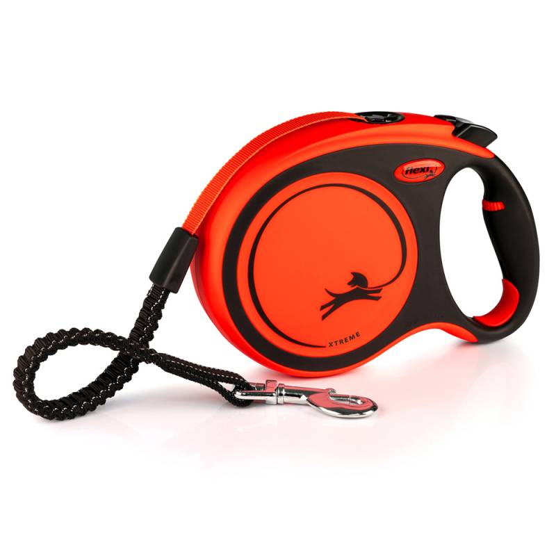 flexi Xtreme Gurt-Leine orange, 8 m, von Flexi