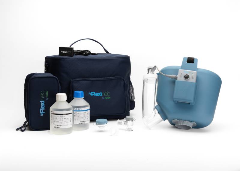 Flexineb E3 Inhalator Komplettset Small Blau von Flexineb®
