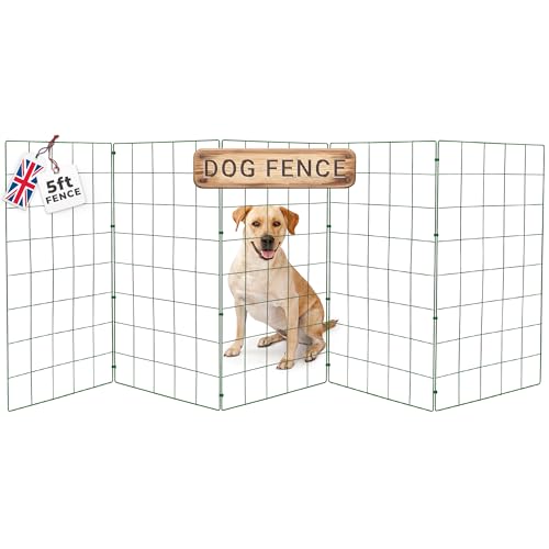 5ft Flexipanel Hundegitter für Zuhause Türschutzgitter Kaminschutzgitter Hundeabsperrgitter ohne Bohren Schutzgitter Hund Kamin Gitter Schutz Tierschutzgitter Kaminschutzgitter freistehen von Flexipanel