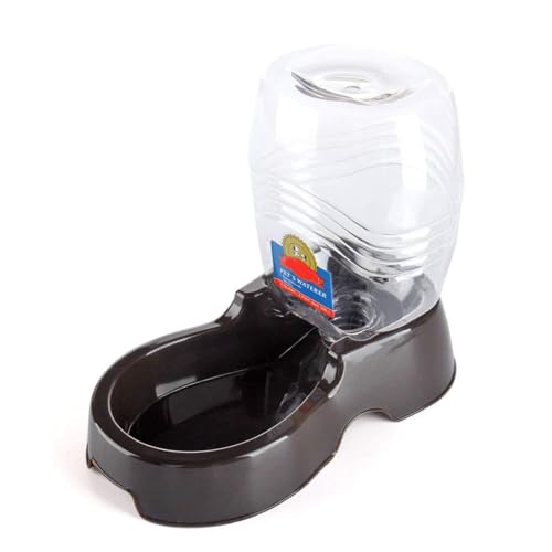 Flexzion Wasserspenderstation für Haustiere, schwarz, 1/4 Gallonen, automatische Nachfüllung, Schwerkraft-Bewässerung, Trinkbrunnen, Flasche, Schüssel, tragbarer Ständer für kleine Hunde, Katzen, Flexzion Wasserspenderstation für Haustiere, schwarz, 1/4 Gallonen, automatische Nachfüllung, Schwerkraft-Bewässerung, Trinkbrunnen, Flasche, Schüssel, tragbarer Ständer für kleine Hunde, Katzen, von Flexzion