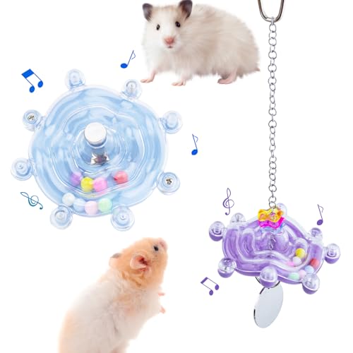 FlidRunest Hamster-Anreicherungsspielzeug, interaktives Ratten-Spinner-Rad-Spielzeug, buntes Hamsterspielzeug-Rad, Hamsterkäfig-Zubehör, kleine Tiere, Übungsanreicherungsspielzeug für Vögel, FlidRunest Hamster-Anreicherungsspielzeug, interaktives Ratten-Spinner-Rad-Spielzeug, buntes Hamsterspielzeug-Rad, Hamsterkäfig-Zubehör, kleine Tiere, Übungsanreicherungsspielzeug für Vögel, von FlidRunest