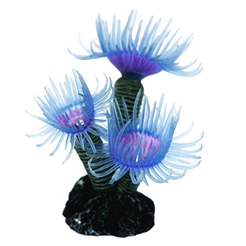 Fliyeong Premium Qualität Aquarium künstliche Korallen Simulation Dekoration Aquarium Landschaft Ornament - blau von Fliyeong