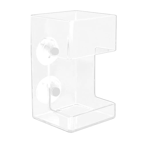 Flkiglm 2 Stück Fischfutterrohr Betta-Futterrohr Fischfutterspender für Aquarien Fischfutterspenderrohr Klarer Aquarium-Futterspender Aquarium-Futterstation Saugnapf Betta Feeder Futterspender von Flkiglm