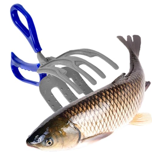 Flkiglm Fischereizange Gripper, 3 Klauenfischgreifer - Multi -3 -Zähnefischzellen | Inhaber des Fischereigriffs, multifunktionales Leichtgewicht für Outdoor -Expeditionen von Flkiglm