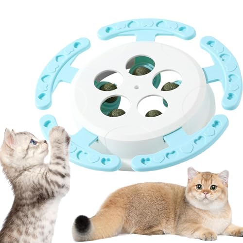 Flkiglm Interaktive Katzenspielzeugkatnip, Katzenstimulation Spielzeug, Whack Mole Cat Feeder, Catnip Kätzchen Hirnstimulation & Anreicherung Ultra Fun Smart Teaser für Innenkätzchen von Flkiglm