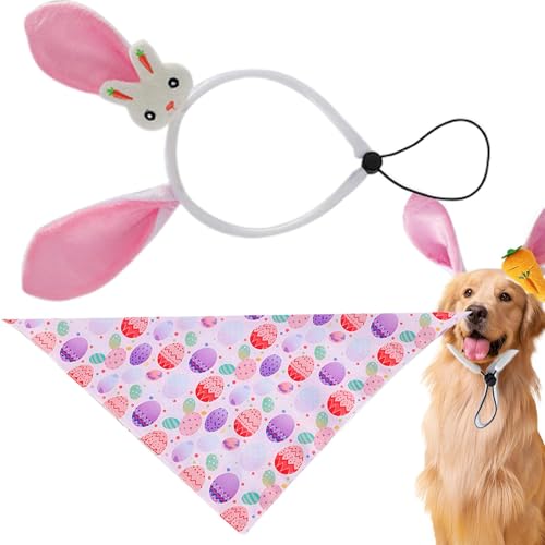 Hundetaschentuch-Lätzchen, dreieckiger Hundeschal | Dreieckige Hunde-Bandana-Lätzchen,Verstellbares Schal-Zubehör für kleine Hunde, Welpen und mittelgroße Hunde von Flkiglm