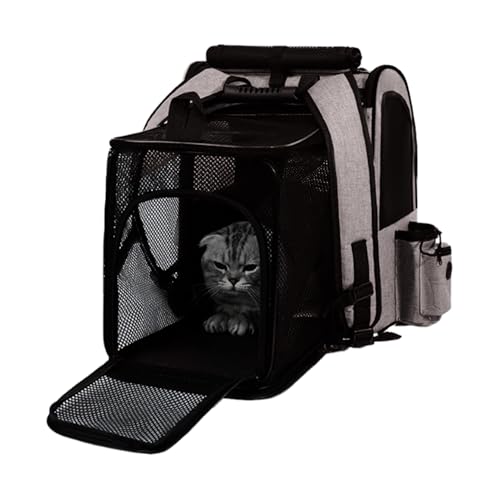 Katzenrucksack Transportbox | Katzentasche Transportbox,Zusammenklappbar Erweiterbar Leichter Haustierrucksack Für Camping Outdoor Katzenrucksack Transportbox | Katzentasche Transportbox,Zusammenklappbar Erweiterbar Leichter Haustierrucksack Für Camping Outdoor von Flkiglm