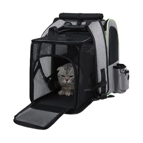 Katzenrucksack Transportbox - Reiserucksack für Katzen | Zusammenklappbar Erweiterbar Leichter Haustierrucksack Für Camping Outdoor Katzenrucksack Transportbox - Reiserucksack für Katzen | Zusammenklappbar Erweiterbar Leichter Haustierrucksack Für Camping Outdoor von Flkiglm