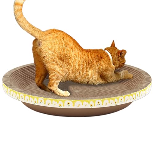 Runder Katzenkratzer,Kratzmatte aus Pappe, Kratzmatte für Katzen | Dickes, kratzfestes Katzenbett aus Pappe, Katzenkratzmatte zum Schutz von Möbeln, Trainingsspielzeug für Katzen und Kätzchen Runder Katzenkratzer,Kratzmatte aus Pappe, Kratzmatte für Katzen | Dickes, kratzfestes Katzenbett aus Pappe, Katzenkratzmatte zum Schutz von Möbeln, Trainingsspielzeug für Katzen und Kätzchen von Flkiglm