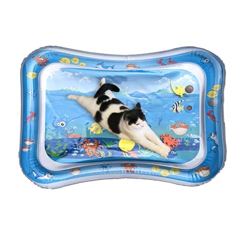 Wasserspielmatte für Haustiere, Wasserspielmatte für Katzen, Auslaufsichere Wasserspielmatte für Katzen aus PVC, Wärmeabsorbierende Sommer-Must-Have-Matte für bequemes Spielen mit Haustieren im Innenh Wasserspielmatte für Haustiere, Wasserspielmatte für Katzen, Auslaufsichere Wasserspielmatte für Katzen aus PVC, Wärmeabsorbierende Sommer-Must-Have-Matte für bequemes Spielen mit Haustieren im Innenh von Flkiglm