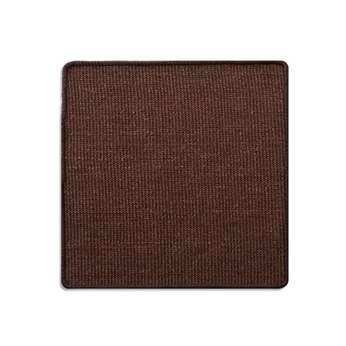 KARAT Sisal Fußmatte Teppich Vorleger Kratzteppich Katzenmöbel Kratzmatte Sisalmatte, widerstandsfähig & in vielen Farben und Größen erhältlich (60 x 80 cm, Dunkelbraun) von KARAT