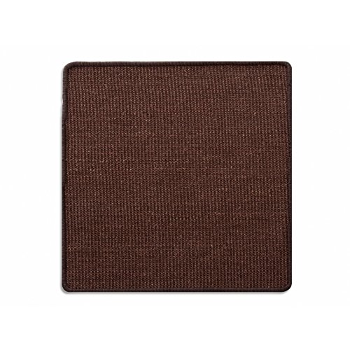 KARAT Sisal Fußmatte Teppich Vorleger Kratzteppich Katzenmöbel Kratzmatte Sisalmatte, widerstandsfähig & in vielen Farben und Größen erhältlich (60 x 80 cm, Dunkelbraun) von KARAT