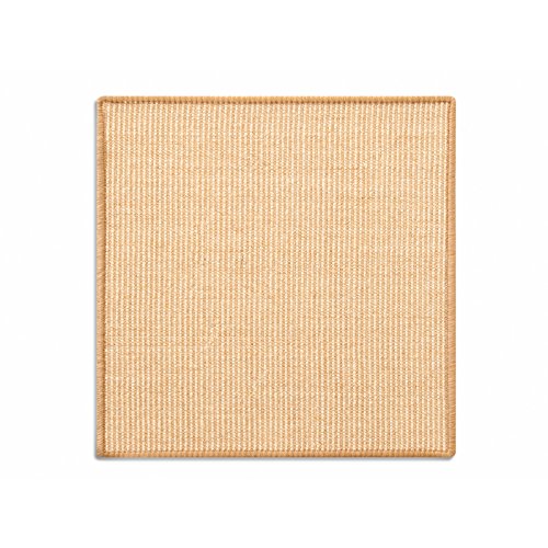 KARAT Sisal Fußmatte Teppich Vorleger Kratzteppich Katzenmöbel Kratzmatte Sisalmatte, widerstandsfähig & in vielen Farben und Größen erhältlich (50 x 50 cm, Natur) von KARAT
