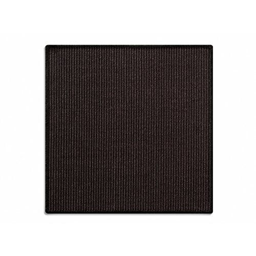 KARAT Sisal Fußmatte Teppich Vorleger Kratzteppich Katzenmöbel Kratzmatte Sisalmatte, widerstandsfähig & in vielen Farben und Größen erhältlich (50 x 50 cm, Schwarz) von KARAT