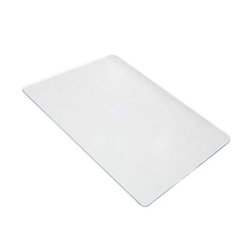 Floortex FRDOGAB11134EV anti-mikrobielle Schutzmatte für die Haustierhaltung, 115 x 134 cm, aus phthalatfreiem Vinyl, matt-transparent, rechteckig, mit Ankernoppen für Teppichböden von Floortex