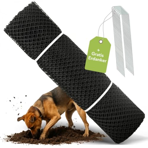 Florade Rasengitter 1,3 m breit – Gitter gegen grabende Hunde – HDPE Kunststoffgitter zur Rasenverstärkung – 30 mm Maschen – 600 g/m² – flexibel zuschneidbar – Länge: 50m + 150 Gratis Erdanker Florade Rasengitter 1,3 m breit – Gitter gegen grabende Hunde – HDPE Kunststoffgitter zur Rasenverstärkung – 30 mm Maschen – 600 g/m² – flexibel zuschneidbar – Länge: 50m + 150 Gratis Erdanker von Florade
