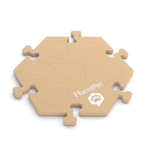 FluentPet HexTile Lernset für Hunde und Katzen, für bis zu 6 Knöpfe, weich, langlebig und rutschfest, Geschenk für Tierliebhaber, erhältlich in 12 Farben von FluentPet