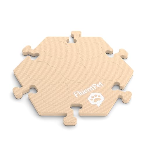 FluentPet HexTile Lernset für Hunde und Katzen, für bis zu 6 Knöpfe, weich, langlebig und rutschfest, Geschenk für Tierliebhaber, in 12 Farben erhältlich, Hellbeige FluentPet HexTile Lernset für Hunde und Katzen, für bis zu 6 Knöpfe, weich, langlebig und rutschfest, Geschenk für Tierliebhaber, in 12 Farben erhältlich, Hellbeige von FluentPet