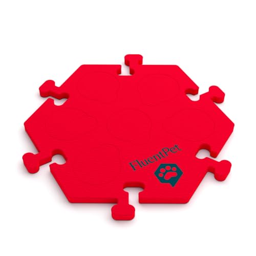 FluentPet HexTile Lernset für Hunde und Katzen, für bis zu 6 Knöpfe, weich, langlebig und rutschfest, Geschenk für Tierliebhaber, in 12 Farben erhältlich, Rot FluentPet HexTile Lernset für Hunde und Katzen, für bis zu 6 Knöpfe, weich, langlebig und rutschfest, Geschenk für Tierliebhaber, in 12 Farben erhältlich, Rot von FluentPet