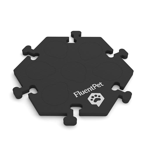 FluentPet HexTile Lernset für Hunde und Katzen, für bis zu 6 Knöpfe, weich, langlebig und rutschfest, Geschenk für Tierliebhaber, in 12 Farben erhältlich, Schwarz FluentPet HexTile Lernset für Hunde und Katzen, für bis zu 6 Knöpfe, weich, langlebig und rutschfest, Geschenk für Tierliebhaber, in 12 Farben erhältlich, Schwarz von FluentPet