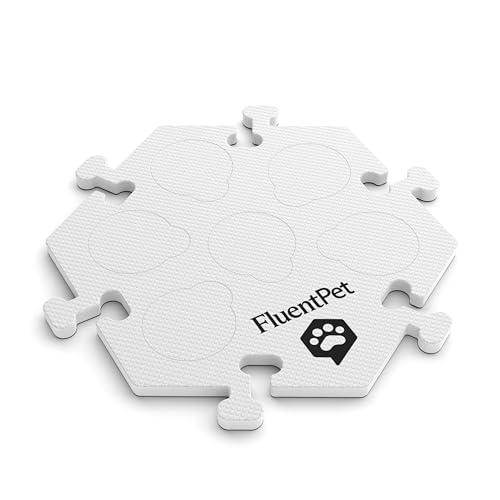 FluentPet HexTile Lernset für Hunde und Katzen, für bis zu 6 Knöpfe, weich, langlebig und rutschfest, Geschenk für Tierliebhaber, in 12 Farben erhältlich, Weiß FluentPet HexTile Lernset für Hunde und Katzen, für bis zu 6 Knöpfe, weich, langlebig und rutschfest, Geschenk für Tierliebhaber, in 12 Farben erhältlich, Weiß von FluentPet