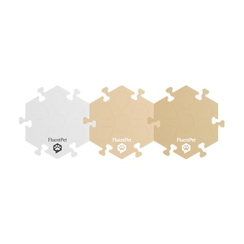 FluentPet HexTiles – Beiges Lernmatten für Hunde und Katzen, 3 Stück, jede Matte hält bis zu 6 Knöpfe, weich, langlebig und rutschfest, Geschenk für Tierliebhaber, Knöpfe separat erhältlich FluentPet HexTiles – Beiges Lernmatten für Hunde und Katzen, 3 Stück, jede Matte hält bis zu 6 Knöpfe, weich, langlebig und rutschfest, Geschenk für Tierliebhaber, Knöpfe separat erhältlich von FluentPet