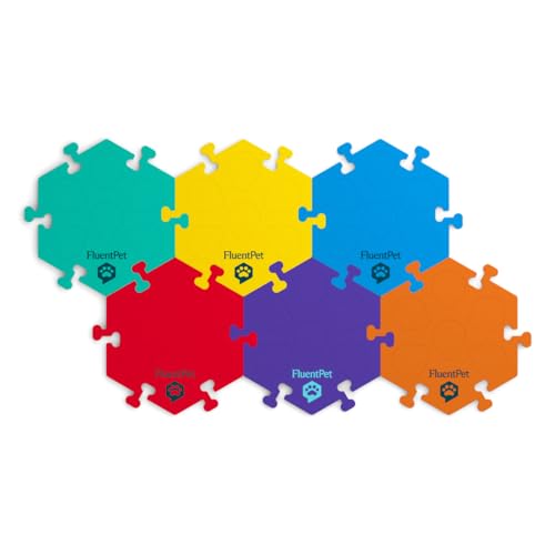 FluentPet HexTiles Lernsets für Hunde und Katzen, mit Knöpfen, weich, langlebig und rutschfest, Geschenk für Tierliebhaber, erhältlich in 12 Farben, 6 Stück FluentPet HexTiles Lernsets für Hunde und Katzen, mit Knöpfen, weich, langlebig und rutschfest, Geschenk für Tierliebhaber, erhältlich in 12 Farben, 6 Stück von FluentPet