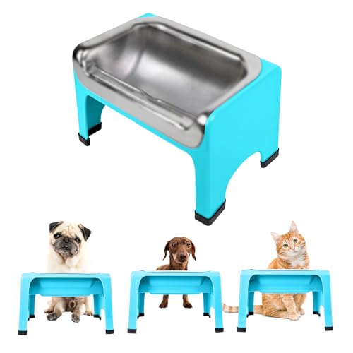 Fluff Trough Erhöhte Näpfe für mittelgroße und kleine Hunde, 18 cm hoch, erhöhter Edelstahlnapf mit Ständer für 2 Tassen Tierfutter, von Tierärzten empfohlen, spülmaschinenfeste Futterstation Fluff Trough Erhöhte Näpfe für mittelgroße und kleine Hunde, 18 cm hoch, erhöhter Edelstahlnapf mit Ständer für 2 Tassen Tierfutter, von Tierärzten empfohlen, spülmaschinenfeste Futterstation von Fluff Trough